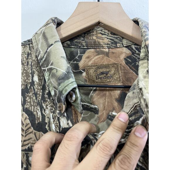 Vtg Y2K Outdoor Gorpcore Grunge Real Tree Forest Print Work Hunting Shirt *read - Picture 7 of 12